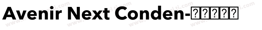 Avenir Next Conden字体转换